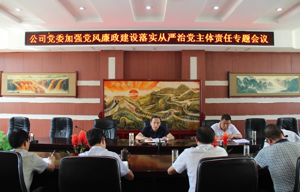 隴運(yùn)集團(tuán)公司黨委召開(kāi)加強(qiáng)黨風(fēng)廉政建設(shè)，全面從嚴(yán)治黨落實(shí)主體責(zé)任專題會(huì)議