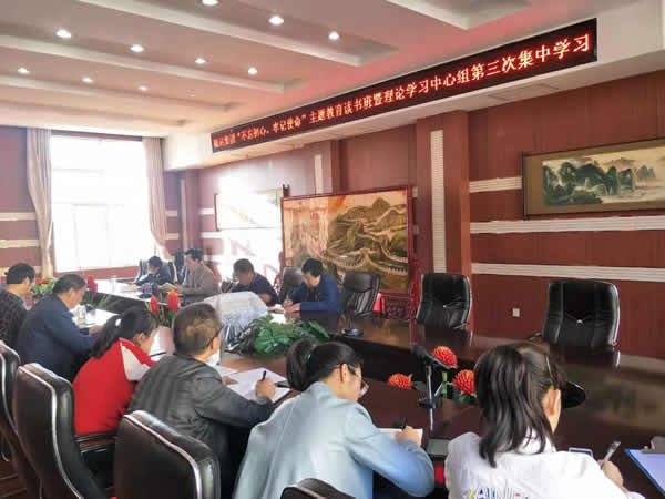 隴運(yùn)集團(tuán)公司召開“不忘初心、牢記使命”主題教育讀書班暨理論學(xué)習(xí)中心組第三次、第四次集中學(xué)習(xí)會(huì)議