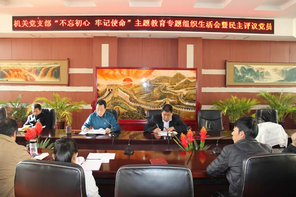 隴運(yùn)集團(tuán)公司機(jī)關(guān)黨支部召開“不忘初心、牢記使命”主題教育專題組織生活會(huì)和民主評(píng)議黨員會(huì)